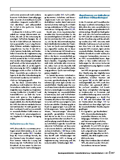 Vorschauseite 4: Aufbau von Interventionsdatenbanken für mehr Evidenzbasierung in Prävention und Gesundheitsförderung – methodische Überlegungen