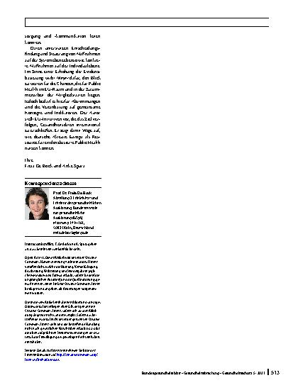 Vorschauseite 3: Evidenzbasierung: Theoriebildung und praktische Umsetzung in Prävention und Gesundheitsförderung