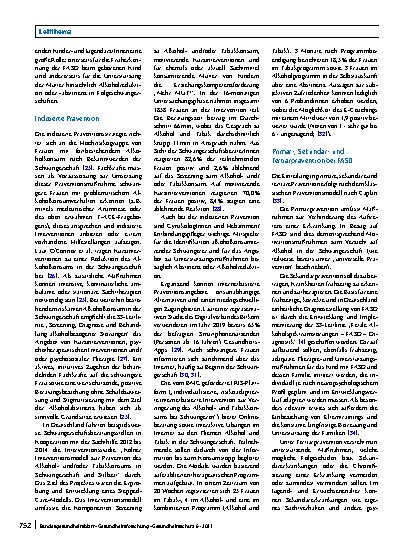 Vorschauseite 6: Fetale Alkoholspektrumstörungen – Diagnose, Prognose und Prävention