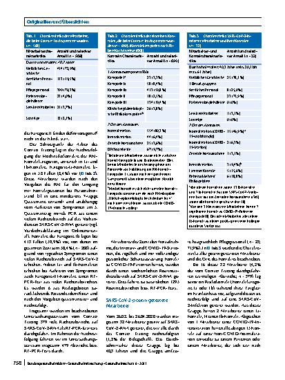 Vorschauseite 4: Krankenhausinterne Kontaktpersonennachverfolgung – Ein wichtiger Beitrag zur Sicherstellung der Patientenversorgung in der SARS-CoV-2-Pandemie