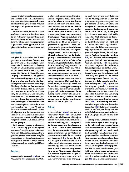 Vorschauseite 5: Evidenzbasierte Alkoholprävention – Was empfiehlt die Wirksamkeitsforschung?