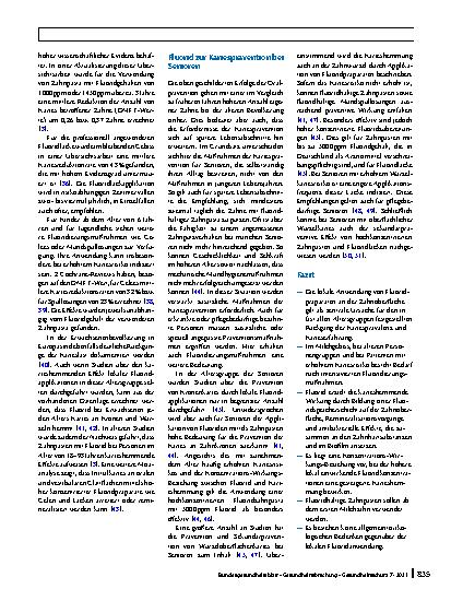 Vorschauseite 6: Verwendung von Fluoriden zur Kariesprävention