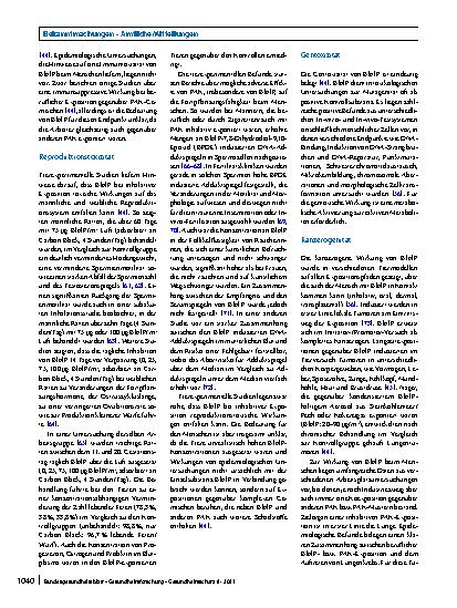 Vorschauseite 5: Vorläufiger Leitwert für Benzo[a]pyren (B[a]P) in der Innenraumluft