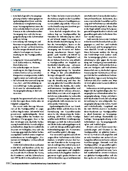 Vorschauseite 2: Wie steht es um die Mundgesundheit in Deutschland?