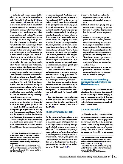 Vorschauseite 2: Richtlinie der Gendiagnostik-Kommission (GEKO) für die Beurteilung genetischer Eigenschaften hinsichtlich ihrer Bedeutung für Erkrankungen oder gesundheitliche Störungen sowie für…