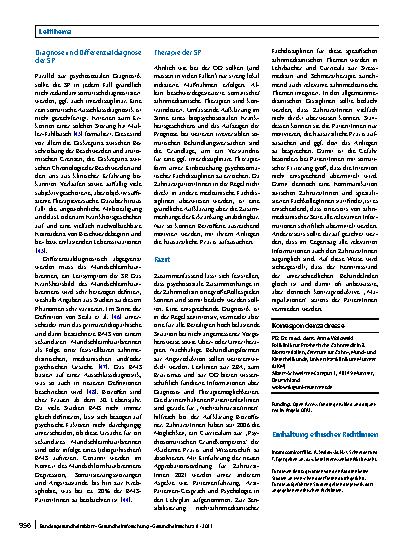 Vorschauseite 6: Zahnmedizinische Beschwerdebilder mit psychosozialem Hintergrund