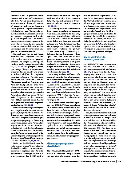 Vorschauseite 4: SARS-CoV-2-Übertragungswege und Implikationen für den Selbstund Fremdschutz