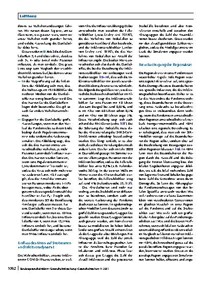 Vorschauseite 5: Der Beitrag von epidemiologischen Modellen zur Beschreibung des Ausbruchsgeschehens der COVID-19-Pandemie