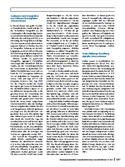 Vorschauseite 4: Adhärenz digitaler Interventionen im Gesundheitswesen: Definitionen, Methoden und offene Fragen