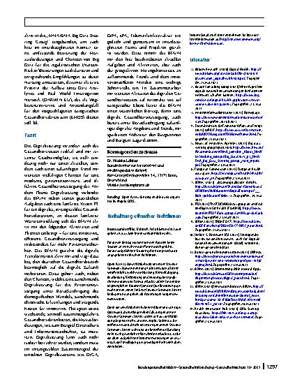 Vorschauseite 6: Beitrag des BfArM zur Potenzialentfaltung der Digitalisierung im Gesundheitswesen – digital readiness@BfArM