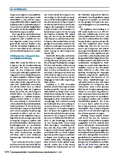 Vorschauseite 4: Diversifizierung der Rauchentwöhnungsprogramme – die Rolle der E-Zigarette