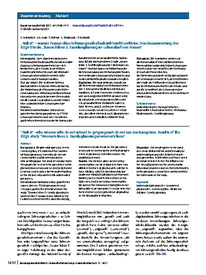 Vorschauseite 3: „Risk it“ – warum Frauen ohne Schwangerschaftsabsicht nicht verhüten