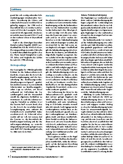 Vorschauseite 2: Suizide in Deutschland: Ergebnisse der amtlichen Todesursachenstatistik