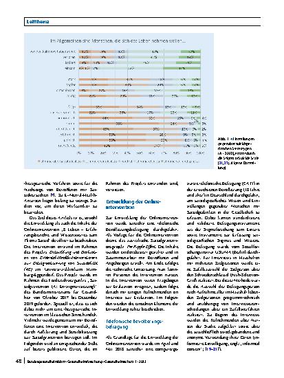 Vorschauseite 2: Entwicklung einer Onlineintervention zum Thema Suizidalität – Vermittlung von Wissen und Reduzierung von Suizidstigma