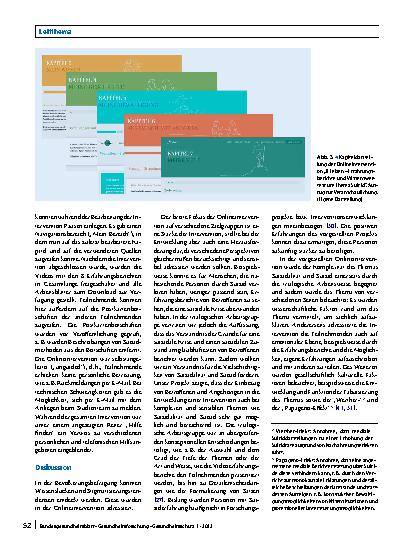 Vorschauseite 6: Entwicklung einer Onlineintervention zum Thema Suizidalität – Vermittlung von Wissen und Reduzierung von Suizidstigma