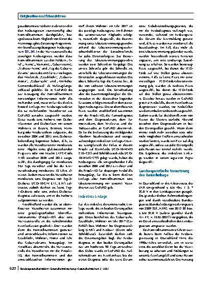 Vorschauseite 6: Verknüpfung von Abrechnungsdaten gesetzlicher Krankenkassen mit Daten epidemiologischer Krebsregister: länderspezifische Möglichkeiten und Limitationen