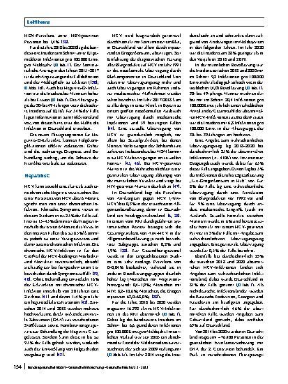 Vorschauseite 6: Epidemiologie der Virushepatitiden A bis E in Deutschland