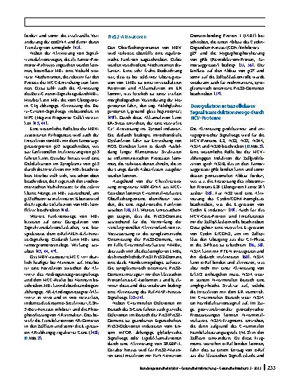 Vorschauseite 6: Hepatitis B und C: Mechanismen der virusinduzierten Leberpathogenese und Tumorentstehung
