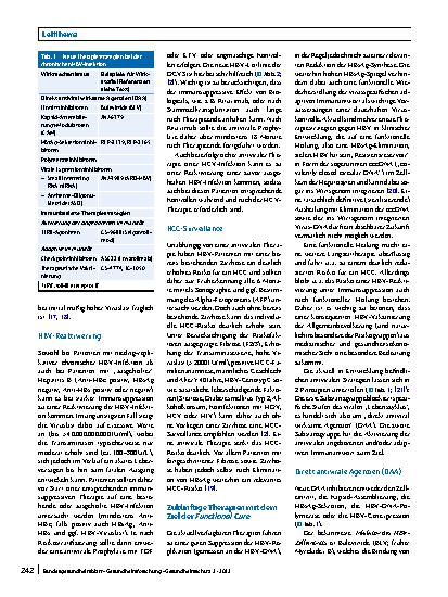 Vorschauseite 5: Chronische Hepatitis-B-Virusinfektion: aktuelle und zukünftige Therapieansätze