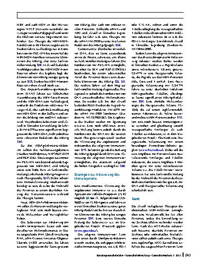 Vorschauseite 6: Chronische Hepatitis-B-Virusinfektion: aktuelle und zukünftige Therapieansätze