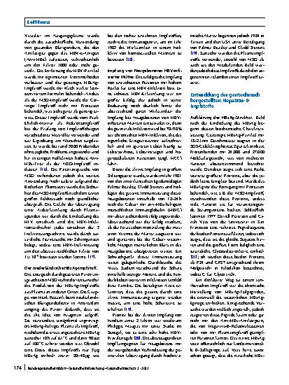 Vorschauseite 5: Hepatitis-B-Impfstoffe – Geschichte, Erfolge, Herausforderungen und Perspektiven
