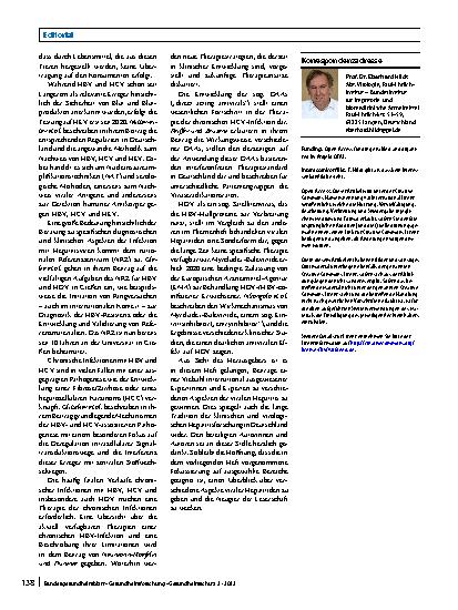 Vorschauseite 2: Virale Hepatitis – ein versteckter Killer