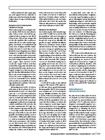 Vorschauseite 4: Malaria