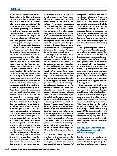 Vorschauseite 2: Qualität und Ethik in der Gesundheitsversorgung