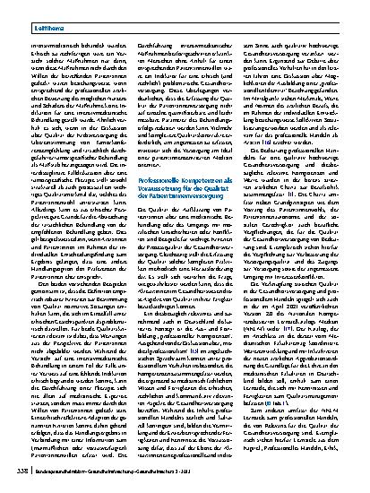 Vorschauseite 4: Qualität und Ethik in der Gesundheitsversorgung