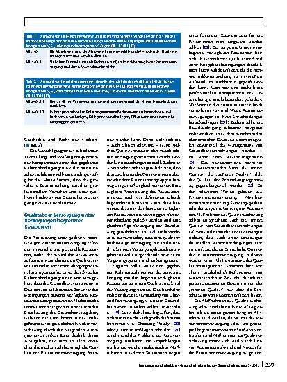Vorschauseite 5: Qualität und Ethik in der Gesundheitsversorgung