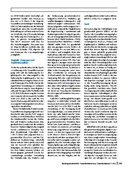 Vorschauseite 4: Digitalisierung im Gesundheitswesen und ihre Effekte auf die Qualität der Gesundheitsversorgung