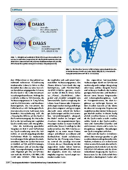 Vorschauseite 4: Qualitätssicherung in medizinischen Laboratorien – Eine Unentbehrlichkeit mit Nutzen und Risiken