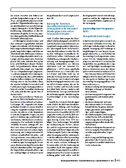 Vorschauseite 2: Survivorship-Care-Programme für Krebspatienten: die Bedeutung von Risikostratifizierung, Selbstmanagementund Gesundheitskompetenzen im Zeitalter digitaler Versorgung