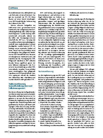 Vorschauseite 5: Survivorship-Care-Programme für Krebspatienten: die Bedeutung von Risikostratifizierung, Selbstmanagementund Gesundheitskompetenzen im Zeitalter digitaler Versorgung