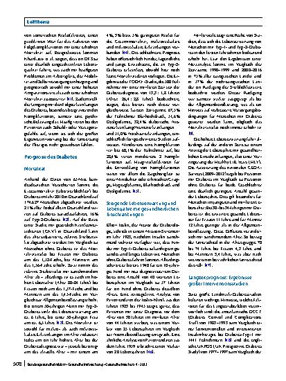 Vorschauseite 6: Körperliche und psychische Folgeerkrankungen bei Diabetes mellitus
