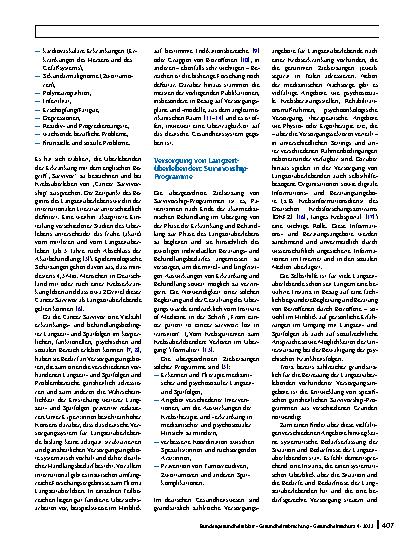 Vorschauseite 2: Langzeitüberleben bei Krebs: Definitionen, Konzepte und Gestaltungsprinzipien von Survivorship-Programmen