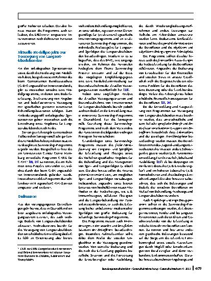 Vorschauseite 4: Langzeitüberleben bei Krebs: Definitionen, Konzepte und Gestaltungsprinzipien von Survivorship-Programmen