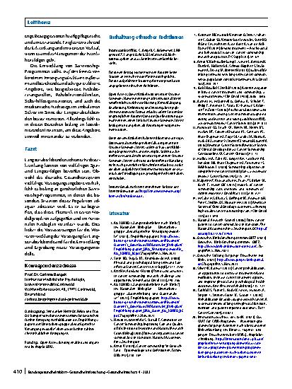Vorschauseite 5: Langzeitüberleben bei Krebs: Definitionen, Konzepte und Gestaltungsprinzipien von Survivorship-Programmen