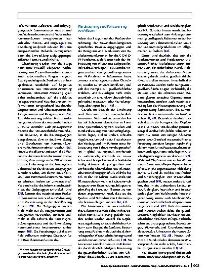 Vorschauseite 5: Risikokommunikation politikberatender Wissenschaftsorganisationen: Ein Themenaufriss am Beispiel des Bundesinstituts für Risikobewertung