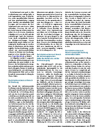 Vorschauseite 2: Besonderheiten der Risikound Krisenkommunikation im Strahlenschutz und radiologischen Notfallschutz