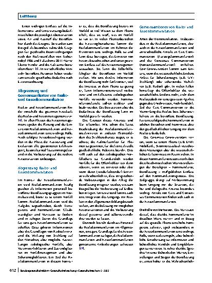 Vorschauseite 5: Besonderheiten der Risikound Krisenkommunikation im Strahlenschutz und radiologischen Notfallschutz
