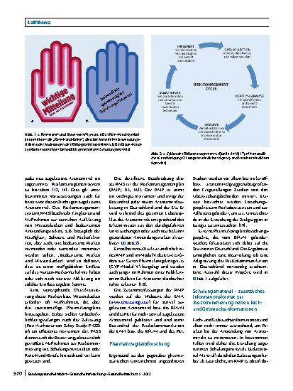 Vorschauseite 4: Instrumente behördlicher Kommunikation zu Anwendungsrisiken von Arzneimitteln