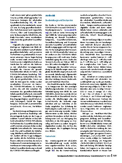 Vorschauseite 2: Schulische Gesundheitsförderung in pandemischen Zeiten. Ergebnisse der COVID-HL-Schulleitungsstudie