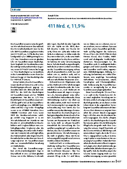 Vorschauseite 1: 411 Mrd. €, 11, 9 %