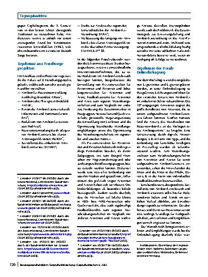 Vorschauseite 2: Strategien zum rationalen Antibiotikaeinsatz im ambulanten Sektor – Ergebnisse eines Workshops mit wichtigen Akteuren des Gesundheitswesens
