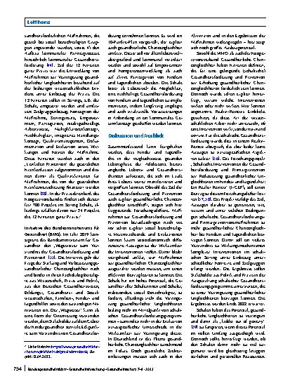 Vorschauseite 6: Die Bedeutung schulischer Gesundheitsförderung für die Erhöhung gesundheitlicher Chancengleichheit