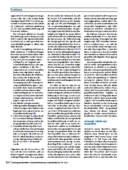 Vorschauseite 2: Die Relevanz von Netzwerkarbeit in der schulischen Gesundheitsförderung