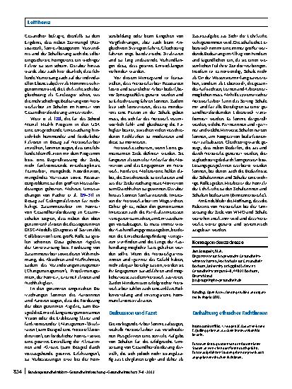 Vorschauseite 6: Die Relevanz von Netzwerkarbeit in der schulischen Gesundheitsförderung