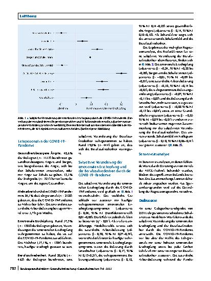 Vorschauseite 5: Emotionale Erschöpfung und Berufszufriedenheit von Lehrpersonal während der COVID-19-Pandemie