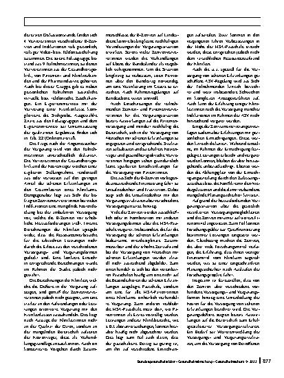 Vorschauseite 6: Nachhaltige Vergütung der B‑Zentren für Seltene Erkrankungen in Deutschland – Status quo und Lösungsansätze